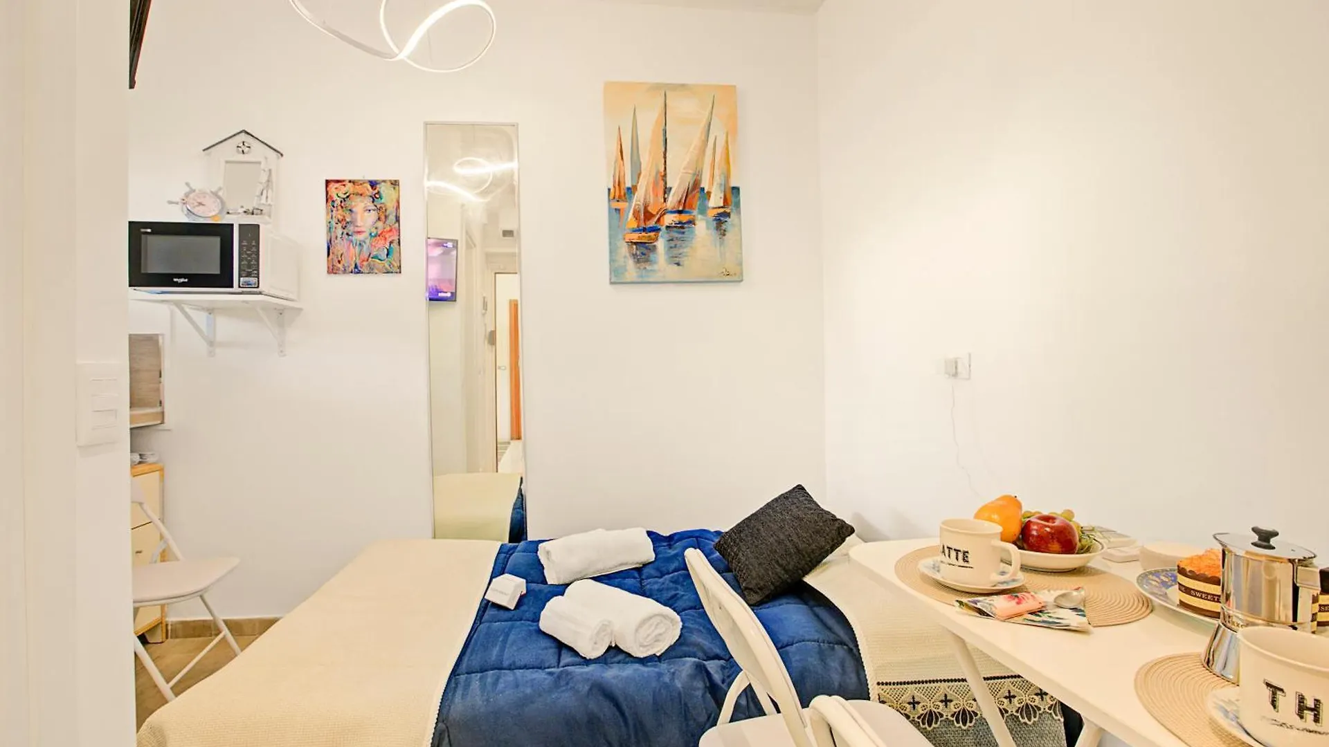 Jolie Sur La Mer - Petit Studio - Happy Rentals 산레모 0*,
